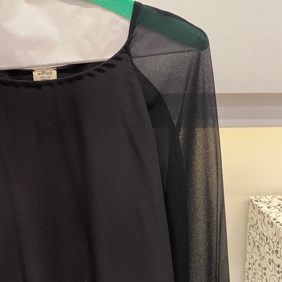 Wilfred black silk open back top - Picture 11 of 11